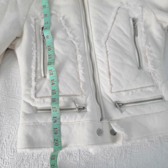 Bebe Y2k Faux Shierling Suede Short Jacket XS Peggy Lane Cabin Gorthcore Style - Picture 10 of 15